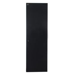 porta in metallo pieno nera per armadi 42u larghezza 600mm con serratura