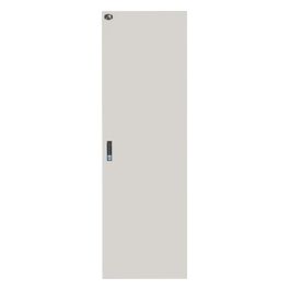 porta in metallo pieno grigia per armadi 42u larghezza 600mm con serratura