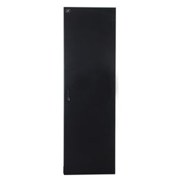 Porta in Metallo Pieno Nera per Armadi 32u Larghezza 600mm con Serratura
