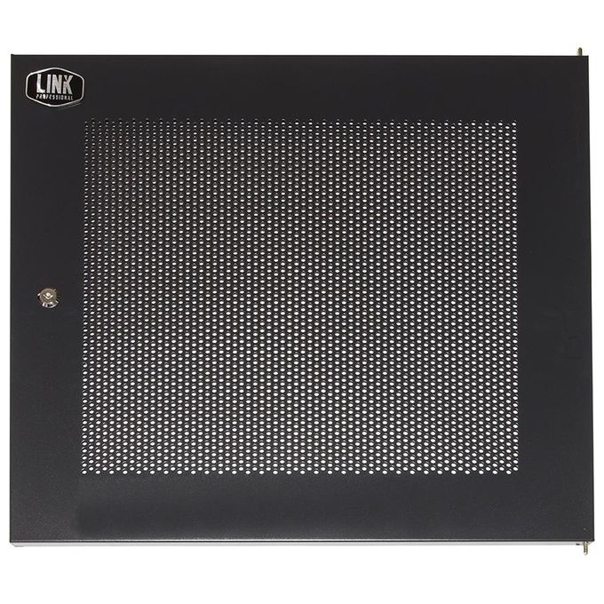 Link porta metallo traforata con serratura per armadio Link 12u lk1912unf nero