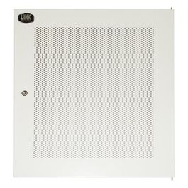 porta metallo traforata con serratura per armadio 15u lk1915ugf grigio