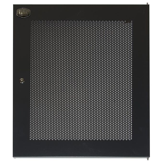 Link porta metallo traforata con serratura per armadio Link 15u lk1915unf nero