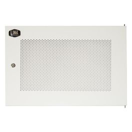 porta metallo traforata con serratura per armadio 9u lk1909ugf grigio