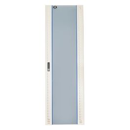 porta in vetro di sicurezza grigia per armadi 42u larghezza 600mm con serratura