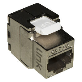 Presa Rete Keystone Jack Rj45 Categoria 6a Schermata Tooless Contatti Dorati 50 Micron