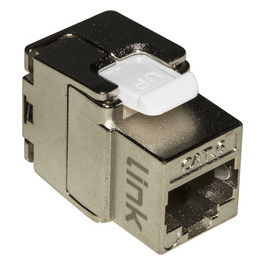 Presa Rete Keystone Jack Rj45 Categoria 6 Schermata Tooless Contatti Dorati 50 Micron