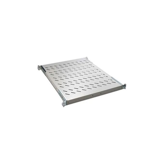 Link Ripiano Universale per Armadio Rack 19'' Allungabile 570mm con 4 Agganci Grigio