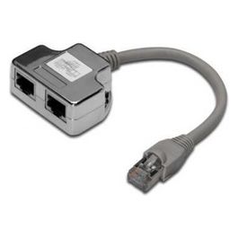 Link sdoppiatore schermato per cat. 6 per 2 linee rj45