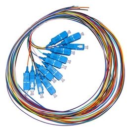 Link set 12 cavi pigtail fibra ottica colorati connettori sc singlemode simplex mt 2