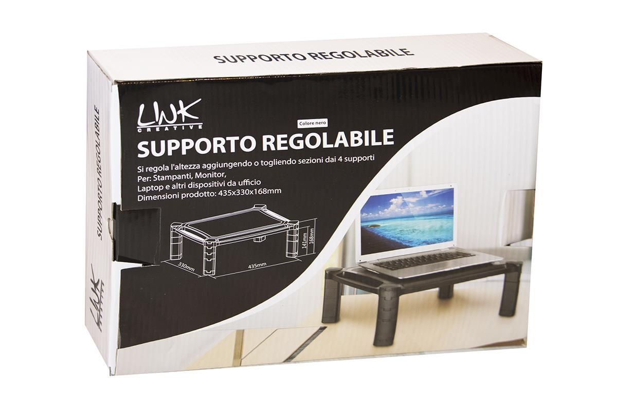 Link supporto regolabile per monitor o stampante