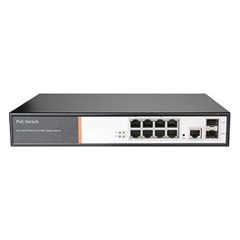 switch di rete 8 porte gigabit poe 150 watt + 2 porte sfp e una porta console rj45 layer 2