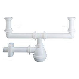 Lira-Sifone Doppio Moplen Senza Piletta X Inox1433