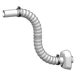 Tubo Flessibile Uscita D.40 X Sifone Con Fascette E Rosone
