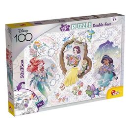 D-Toys Puzzle da 250 Pezzi Double Face 100 Anni Disney: Principesse Disney