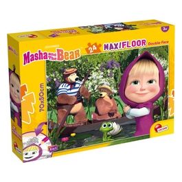 D-Toys Puzzle da 24 Pezzi Gigante da Pavimento Masha e Orso