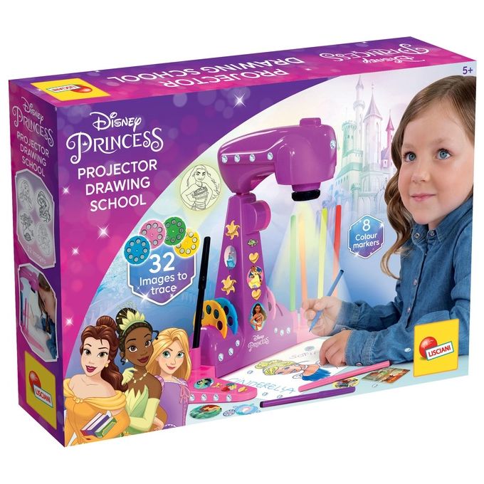 Lisciani 92956 Disney Princess Gioco Creativo Proiettore Magico Kit Disegno con 4 Dischi 8 Pennarelli da 3 anni