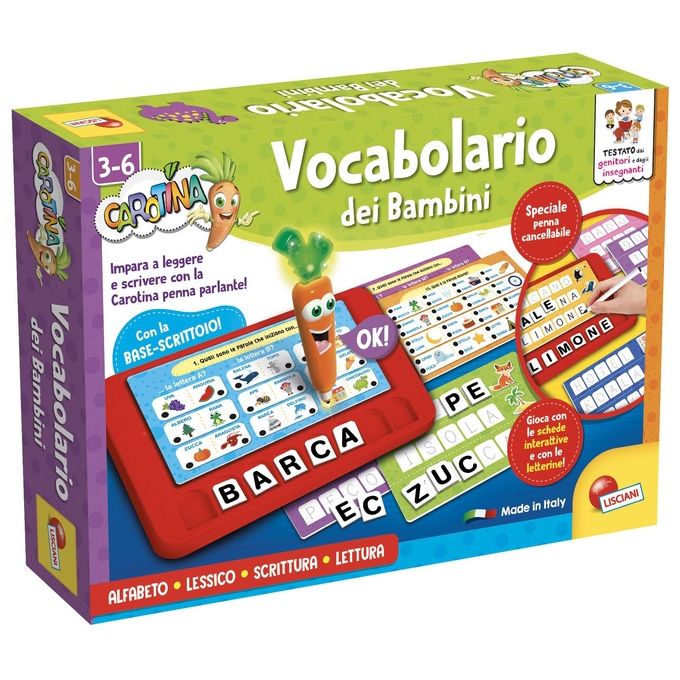 Lisciani Gioco Educativo Carotina il Grande Vocabolario dei Bambini