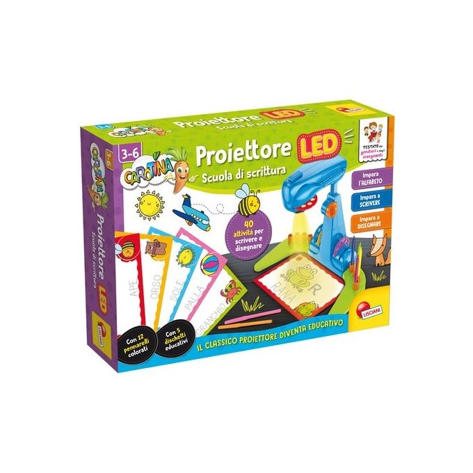Lisciani Gioco Educativo Carotina Proiettore Scuola di Scrittura