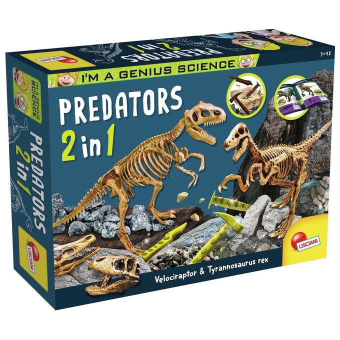 Lisciani Gioco Educativo Genius Predatori 2 in 1