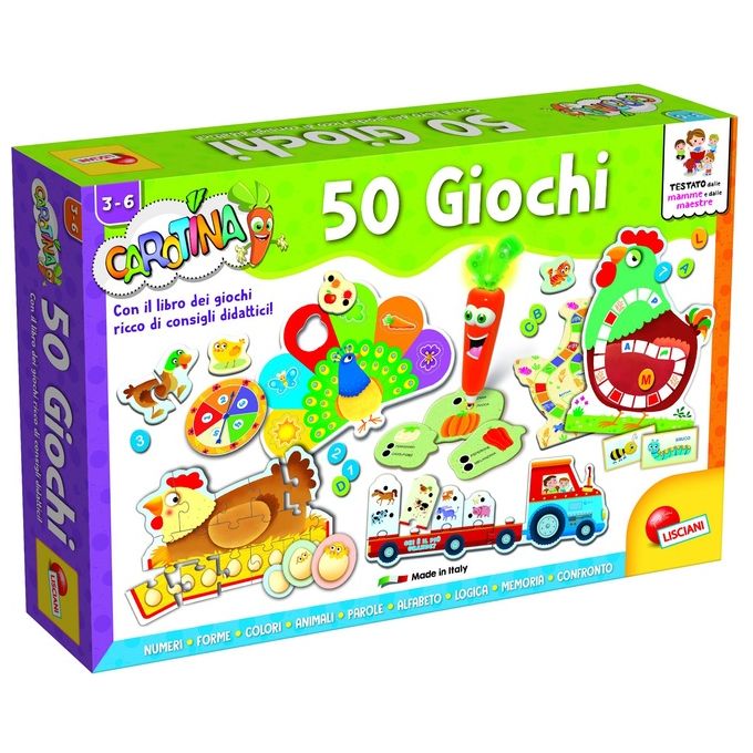 Image of Lisciani Gioco Prescolare Penna Parlante 50 Giochi Carotina
