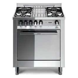 Lofra M75GV Cucina a Gas Libera installazione 4 fuochi Acciaio inossidabile Forno a gas e ventilato capacitÃ  57 lt