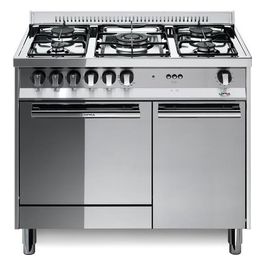 Lofra M95E/C Cucina Maxima 5 Fuochi Gas Forno Elettrico Statico Acciaio Inox Lucidato