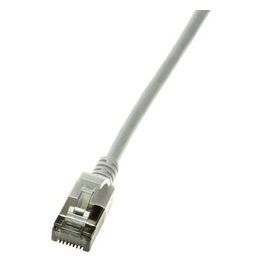 LogiLink Ultraflex SlimLine Cavo di Rete 0,2mt Cat6a S/UTP STP Grigio