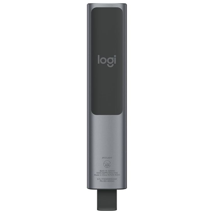 Logitech 910-005166 Spotlight Plus Telecomando Presentazioni 3 Pulsanti Grigio
