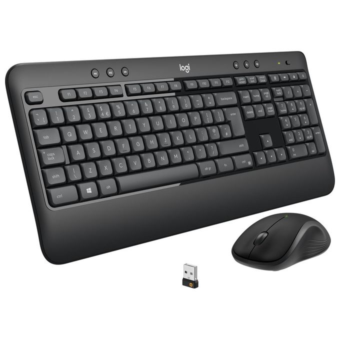 Logitech Advanced Mk540 Tastiera Mouse Incluso Usb Qwerty Olandese Nero-Bianco
