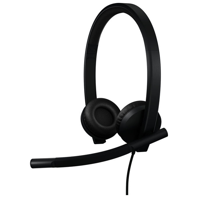 Logitech 981-001430 Auricolare Cablato USB-A Con Microfono Per Ufficio Nero H570e