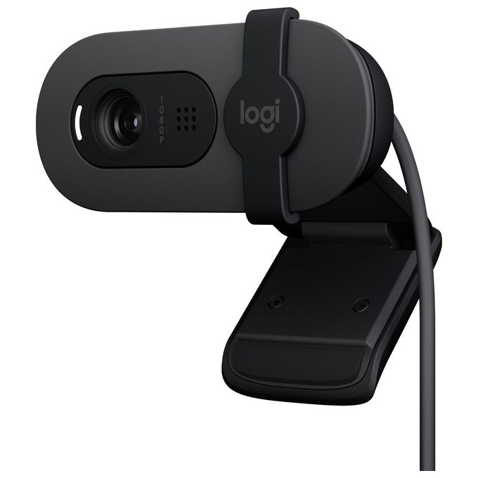 Logitech Brio 100 Webcam 2 Mp 1920x1080 Pixel Usb Grafite