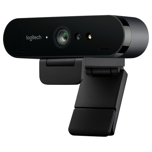 Logitech BRIO 4K Ultra HD webcam Webcam colore 4096 x 2160 audio USB Zoom 5X, Funziona con Skype, WebEx, Cisco Jabber, Zoom, Windows Hello, PC/Mac/Laptop/Chrome, Nero