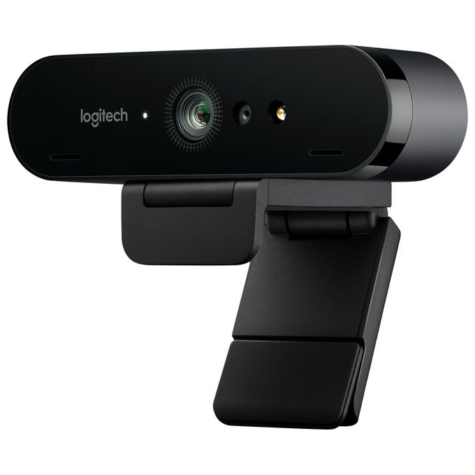 Logitech BRIO 4K Ultra HD webcam Webcam colore 4096 x 2160 audio USB Zoom 5X, Funziona con Skype, WebEx, Cisco Jabber, Zoom, Windows Hello, PC-Mac-Laptop-Chrome, Nero