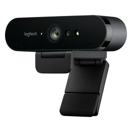 Logitech BRIO 4K Ultra HD webcam Webcam colore 4096 x 2160 audio USB Zoom 5X, Funziona con Skype, WebEx, Cisco Jabber, Zoom, Windows Hello, PC/Mac/Laptop/Chrome, Nero