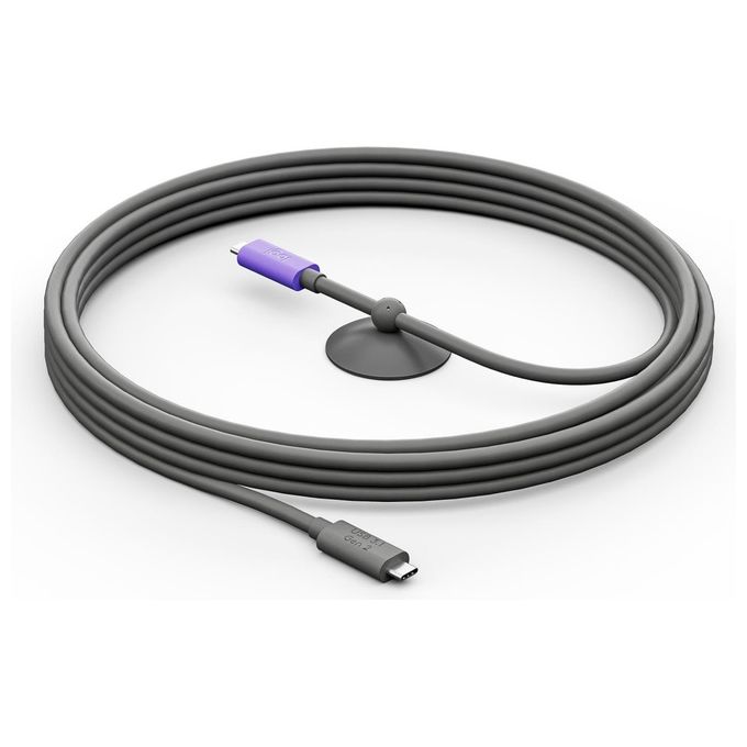 Logitech Cavo USB Active - Connessione BYOD a cavo singolo con MeetUp 2 - Accessorio per videoconferenze per sale di piccole dimensioni - Grafite