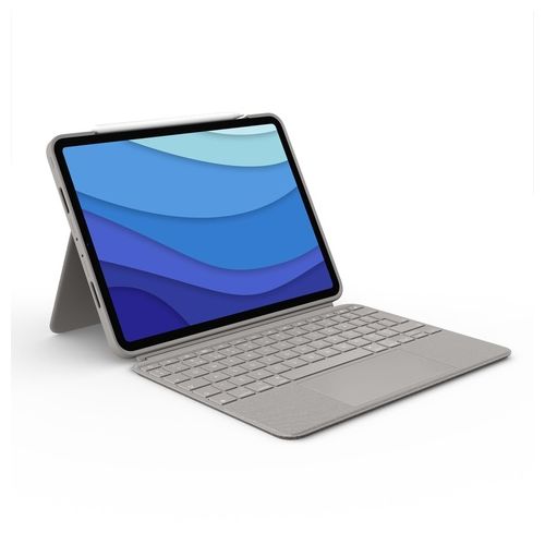 Logitech Combo Touch Custodia con Tastiera per iPad Pro 11'' (4a 3a 2a 1a gen) Sabbia