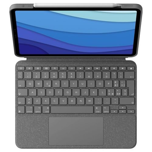 Logitech Combo Touch Grigio Smart Connector Qwerty per iPad Pro 11'' (4a 3a 2a 1a gen) Italiano