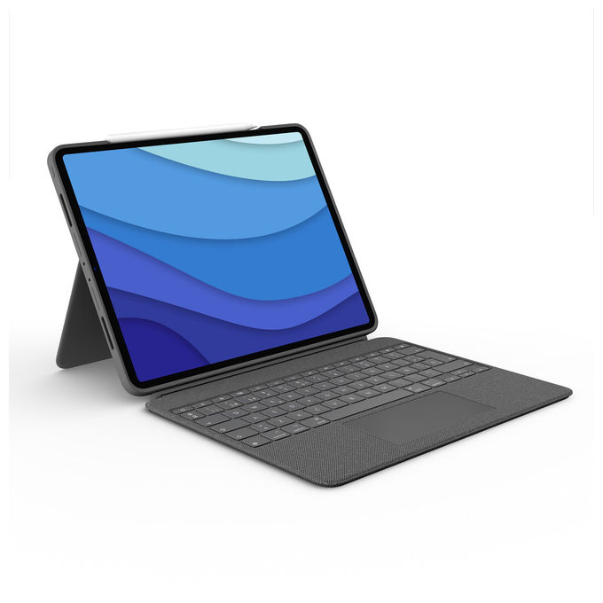 Logitech Combo Touch Tastiera Spagnola Grigia per iPad Pro 12.9