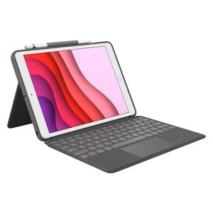 Logitech COMBO TOUCH Custodia con tastiera retroilluminata e rimovibile con trackpad e Smart Connector per iPad (9a 8a 7a gen)