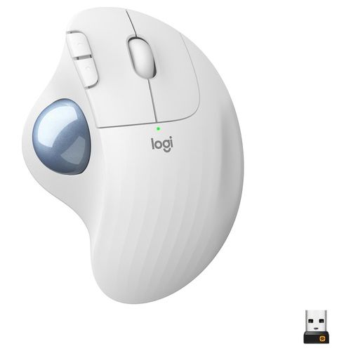 Logitech Ergo M575 Mouse Mano Destra Wireless A Rf + Bluetooth Trackball 2000Dpi