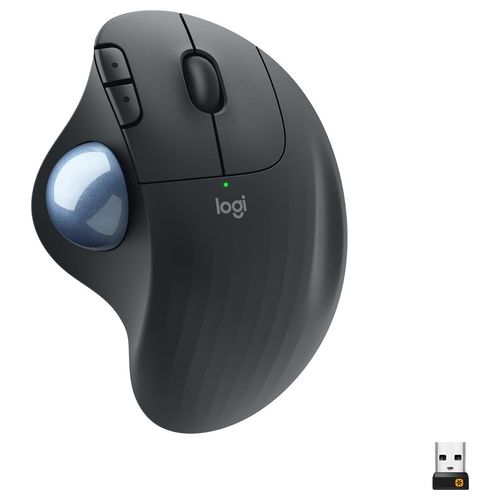 Logitech Ergo M575 Mouse Mano Destra Wireless A Rf + Bluetooth Trackball 2000 Dpi