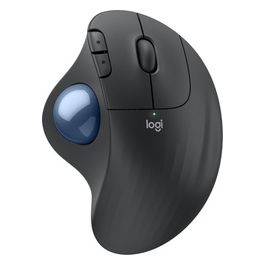 ERGO M575S mouse trackball wireless mouse ergonomico wireless con Bluetooth e dongle crittografato controllo comodo con il pollice tracciamento preciso e fluido per PC/Mac - Grafite