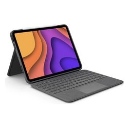 Logitech Folio Touch Custodia Tastiera e Carta con Trackpad Retroilluminato Apple Smart Connector AZERTY Francese Grigio Oxford per Apple 10.9-inch iPad Air