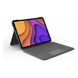 Logitech Folio Touch Custodia con Tastiera con Trackpad Retroilluminato Apple Smart Connector QWERTZ Tedesca Grigio Oxford per Apple 10.9" iPad Air