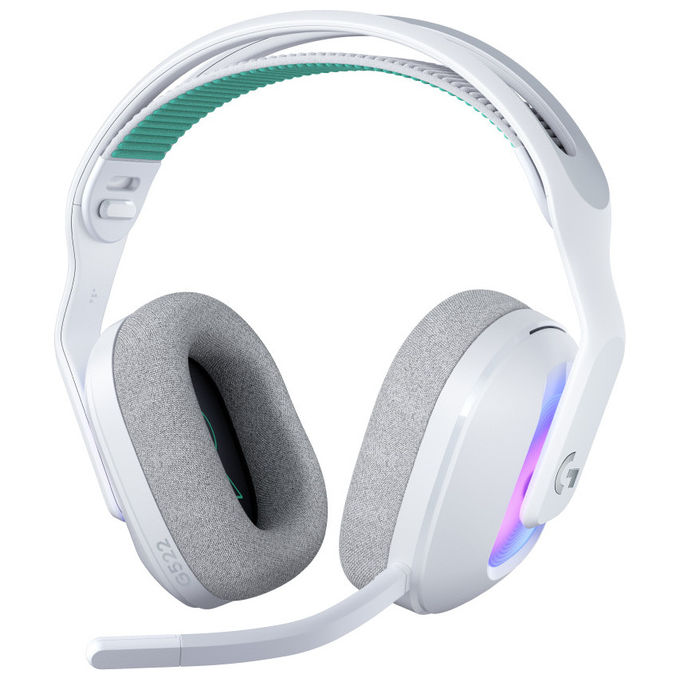 Logitech G Cuffie Gaming G522 Lightspeed Wireless e con Cavo Bluetooth Bianco
