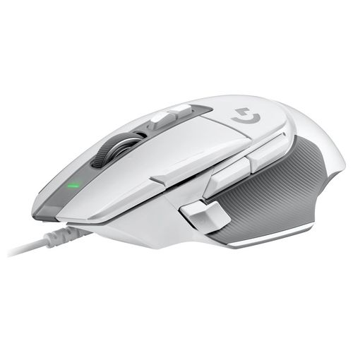 Logitech G G502 X Mouse Gaming Cablato Switch Principali Ottico-Meccanici Ibridi LIGHTFORCE Bianco