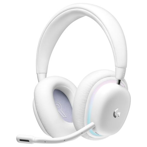 Logitech G G735 Cuffie Gaming Wireless Illuminazione RGB LIGHTSYNC Personalizzabile LIGHTSPEED Bluetooth Microfono Staccabile Bianco