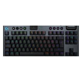G G915 X LIGHTSPEED TKL Tastiera gaming wireless a profilo ribassato copritasti in PBT bicomponente tasti completamente programmabili GL Brown Tactile - PC/Mac ITA QWERTY Layout - Nero