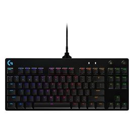 Logitech G Pro Tastiera Gaming Meccanica Qwertz Design Ultraportatile senza Tastierino Numerico Cavo Micro USB Rimovibile Tasti Retroilluminati Nero