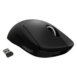 Logitech G PRO X SUPERLIGHT Mouse Gaming Wireless Sensore HERO 25K 25.600 DPI Ultraleggero 5 Pulsanti Programmabili Nero